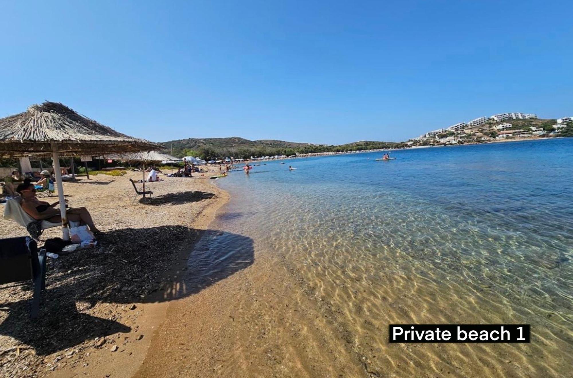 Sounio - Waterfront Luxury Spa Villa Pounta Zeza 170 Sqm On Private Beach Kap Kap Sounion Exterior foto